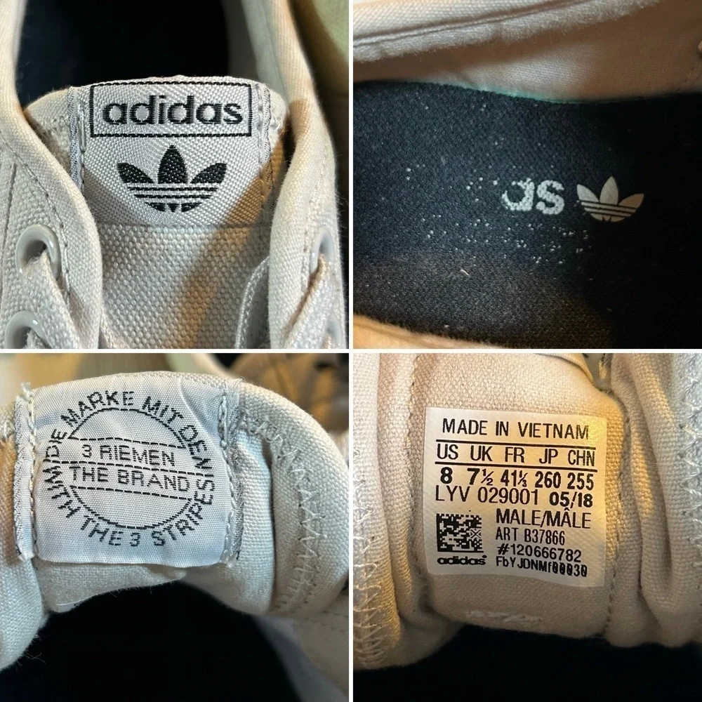 Adidas Nizza Platform Shoes Rare Unique Lemony Cream Color w/ Music Graphics